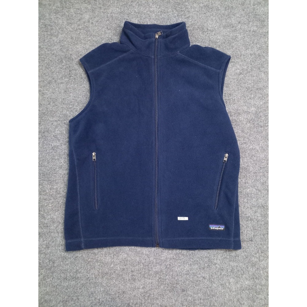 Patagonia Synchilla Fleece Vest Men's Large Blue Full Zip Outdoor Casual